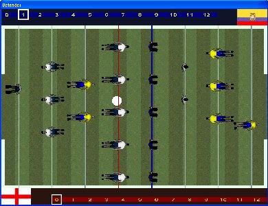 World Cup Fuze Ball showing table football players on a green pitch